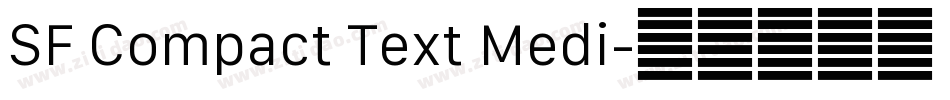 SF Compact Text Medi字体转换